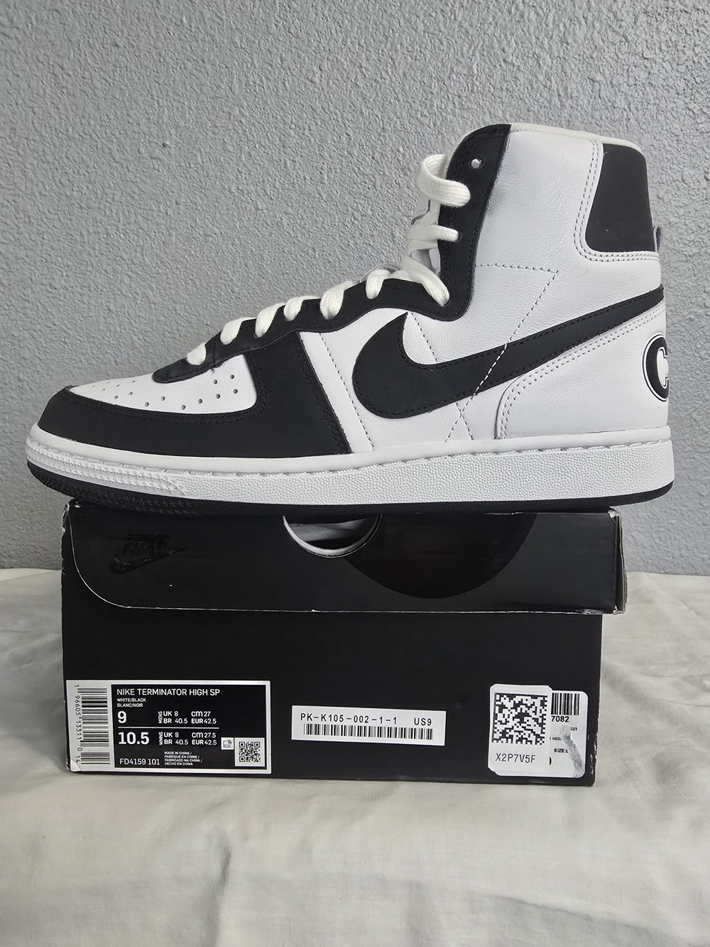 Nike Terminator Men’s High-Top Sneakers - Black & White